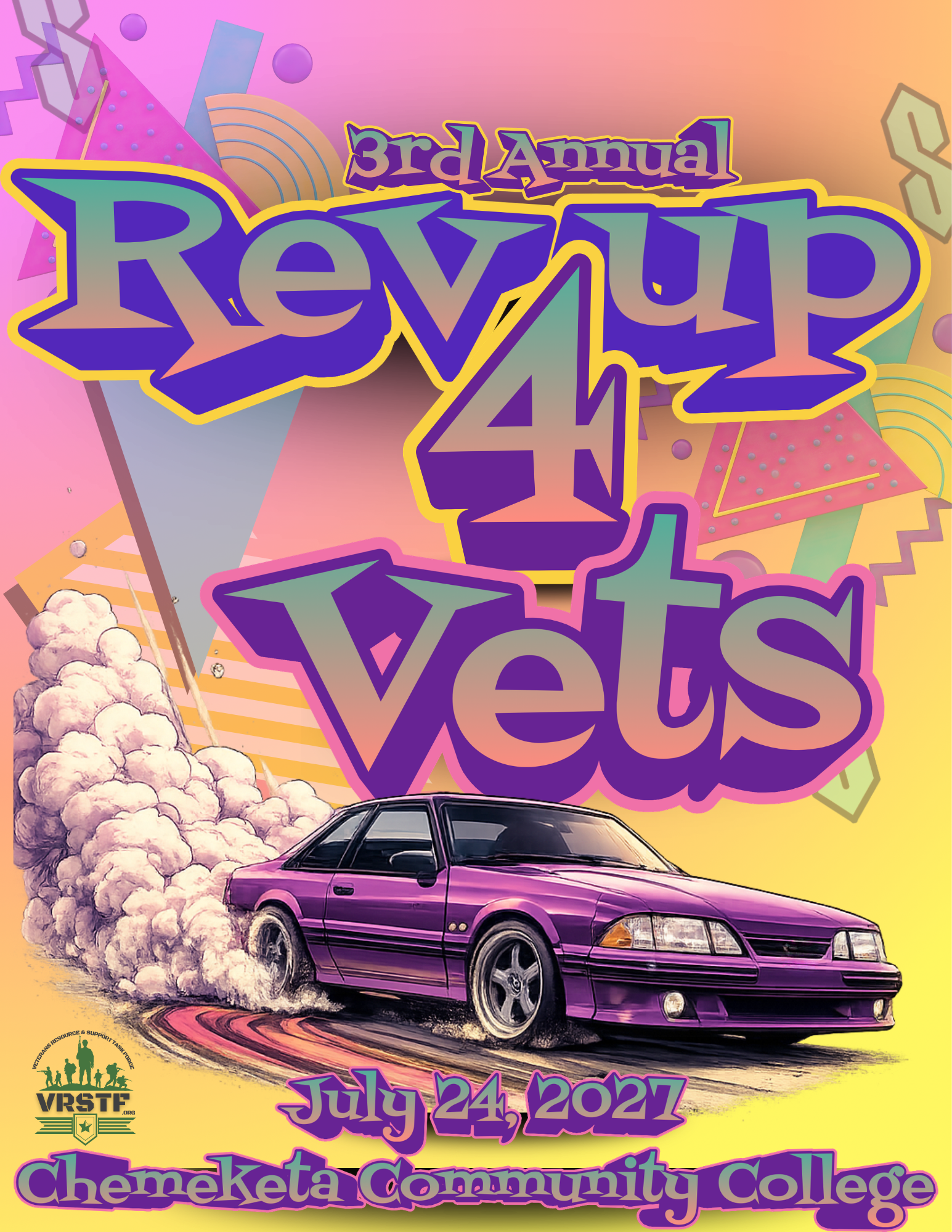 3rd Annual Rev Up 4 Vets event poster