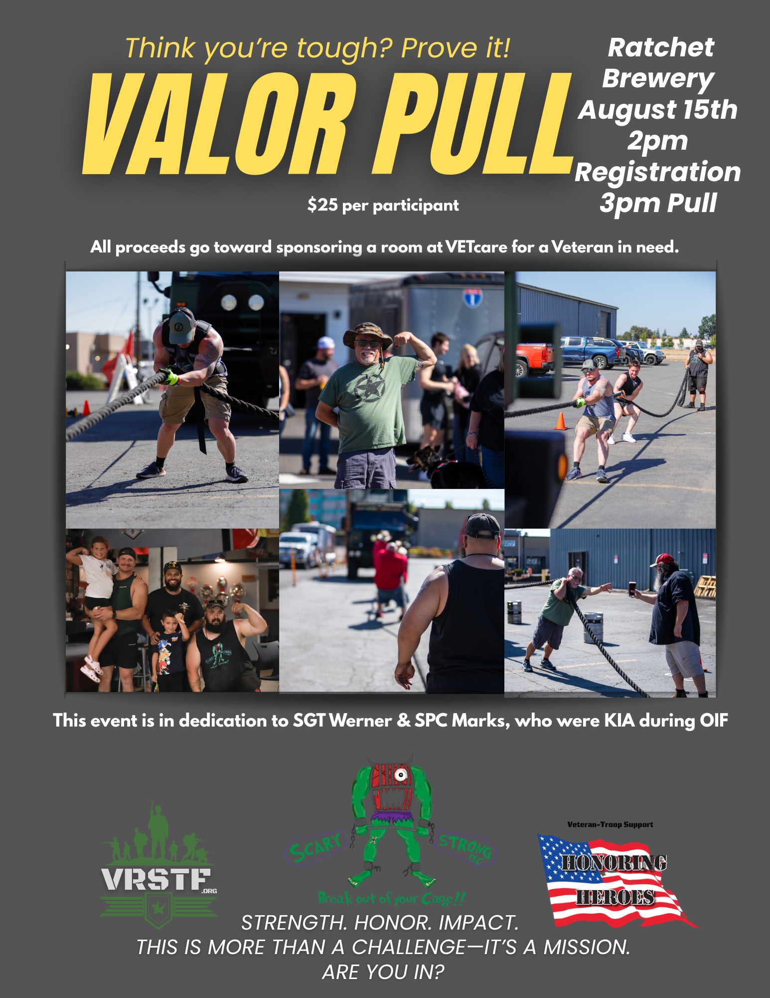 Valor Pull for Veterans poster